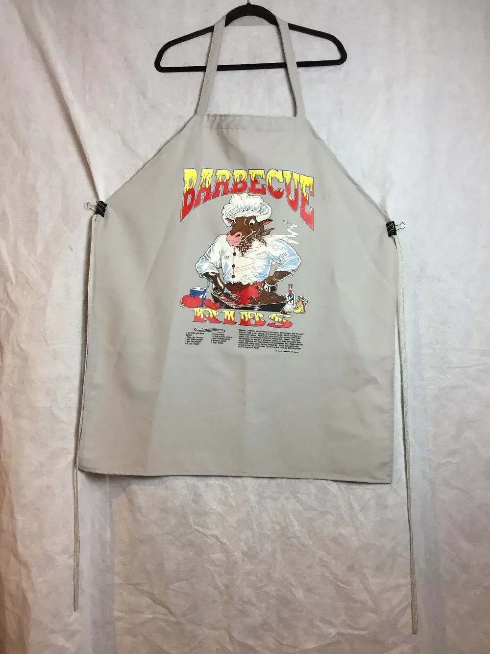 Barbecue Ribs Apron With Recipe